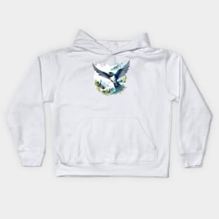 Swallow Bird Kids Hoodie